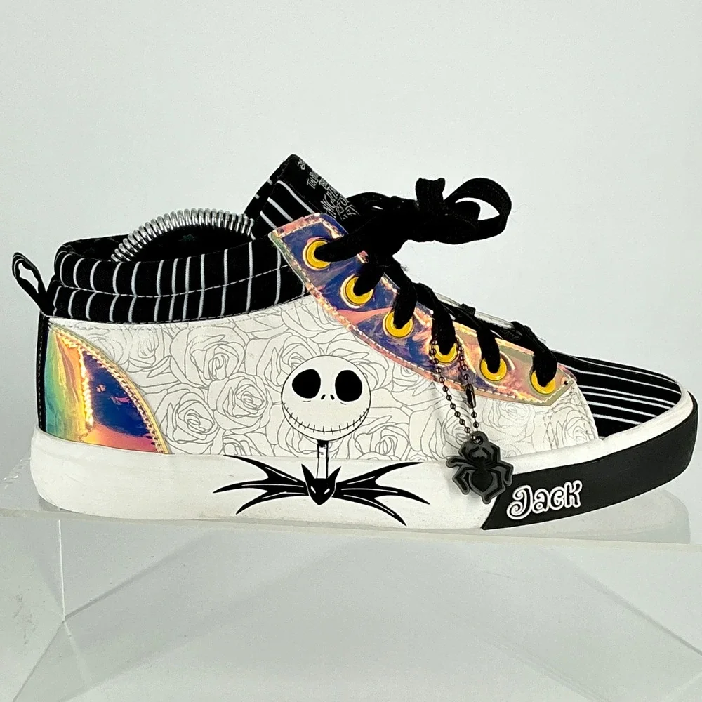 Disney‎ Size 7 Nightmare Before Christmas High Top Sneakers GROUND UP Jack Sally